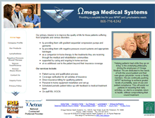 Tablet Screenshot of omegamedicalsystems.com